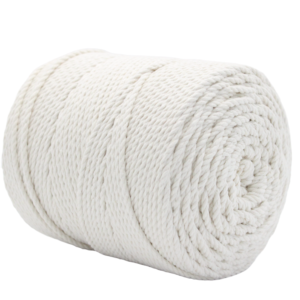 2 MM MACRAME VIRVĖ NATŪRALI BALTA
