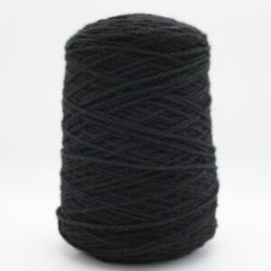 Tufting siūlai 100% Naujosios Zelandijos vilna Juoda 500 g
